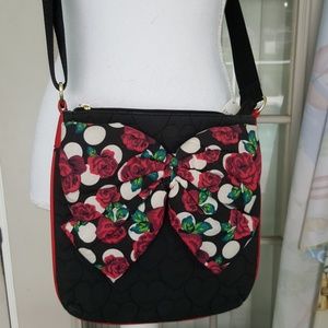 Betsey Johnson bow crossbody purse.